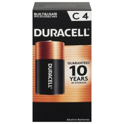 Duracell C Alkaline Batteries 4 Each