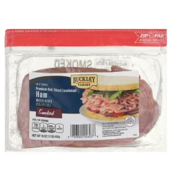 Buckley Farms Smoked Fully Cooked Premium Deli Sliced Lunchmeat Ham