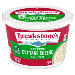 Breakstone's Fat Free Small Curd Cottage Cheese, 16 oz Tub