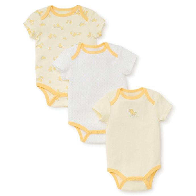 slide 1 of 1, Little Me Newborn Ducks Bodysuit - Yellow, 1 ct