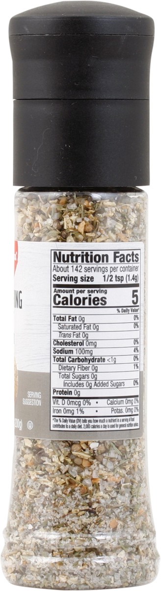 slide 10 of 11, Bashas Everything Salt Grinder, 7.05 oz