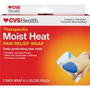 slide 1 of 1, CVS Health Moist Heat Pain Relief Wrap, Back, 1 ct