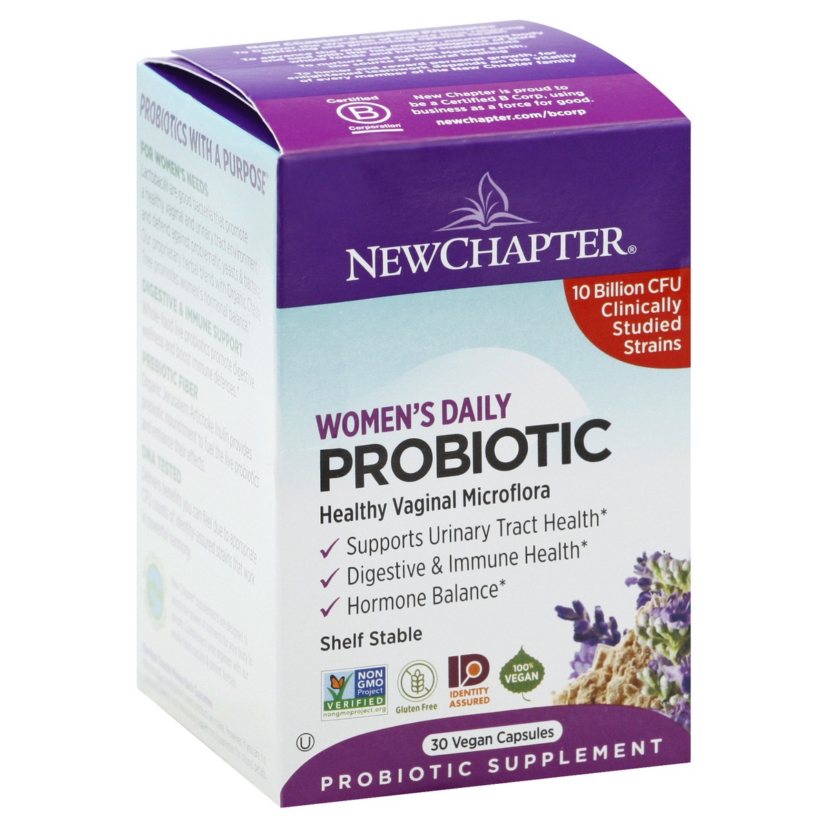 slide 7 of 12, New Chapter Women's Daily Vegan Capsules Probiotic 30 ea, 30 ct