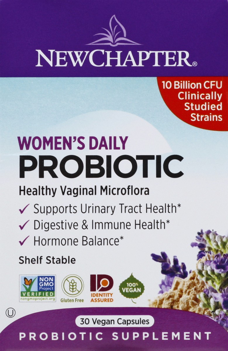 slide 5 of 12, New Chapter Women's Daily Vegan Capsules Probiotic 30 ea, 30 ct