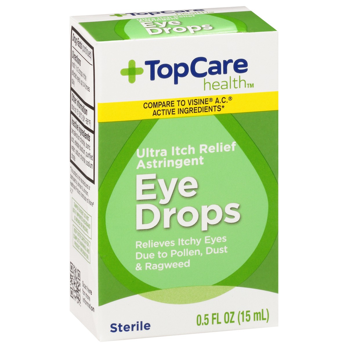 slide 5 of 9, TopCare Eye Drops Irritation Relief, 0.5 oz