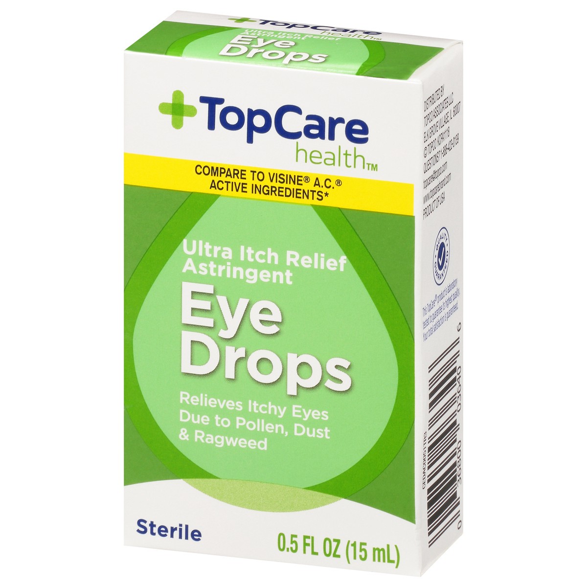 slide 6 of 9, TopCare Eye Drops Irritation Relief, 0.5 oz