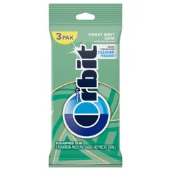 ORBIT Sweet Mint Sugar Free Chewing Gum, 14 ct (3 Pack)