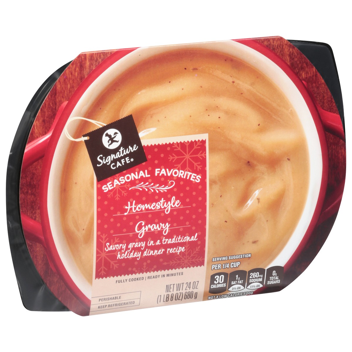 slide 2 of 9, Signature Cafe A La Carte Side Homestyle Gravy - 24 OZ, 24 oz