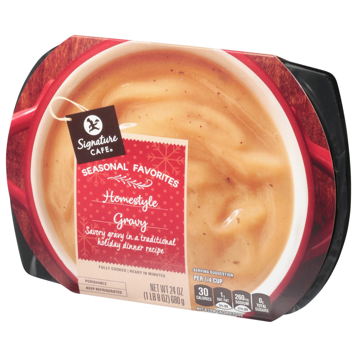 slide 3 of 9, Signature Cafe A La Carte Side Homestyle Gravy - 24 OZ, 24 oz