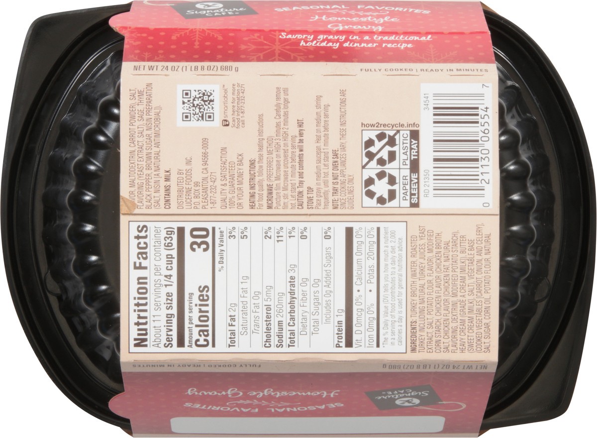 slide 5 of 9, Signature Cafe A La Carte Side Homestyle Gravy - 24 OZ, 24 oz