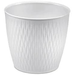 Deroma Ariel Pot Round 11.8" White
