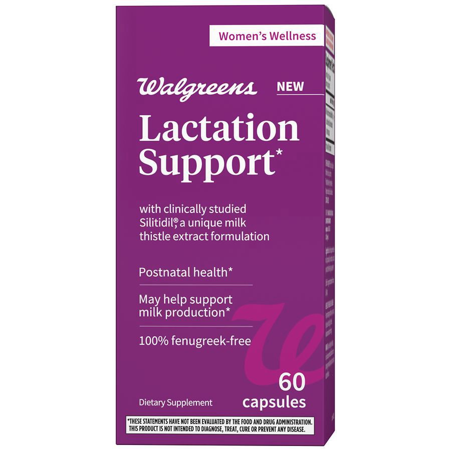 slide 1 of 5, Walgreens Lactation Support, 60 ct