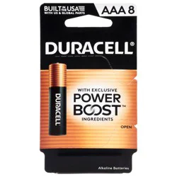 Duracell AAA Alkaline Batteries 8 Each