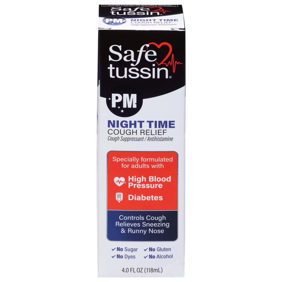 slide 1 of 10, Safetussin Night Time Cough Relief 4.0 fl oz, 4 fl oz