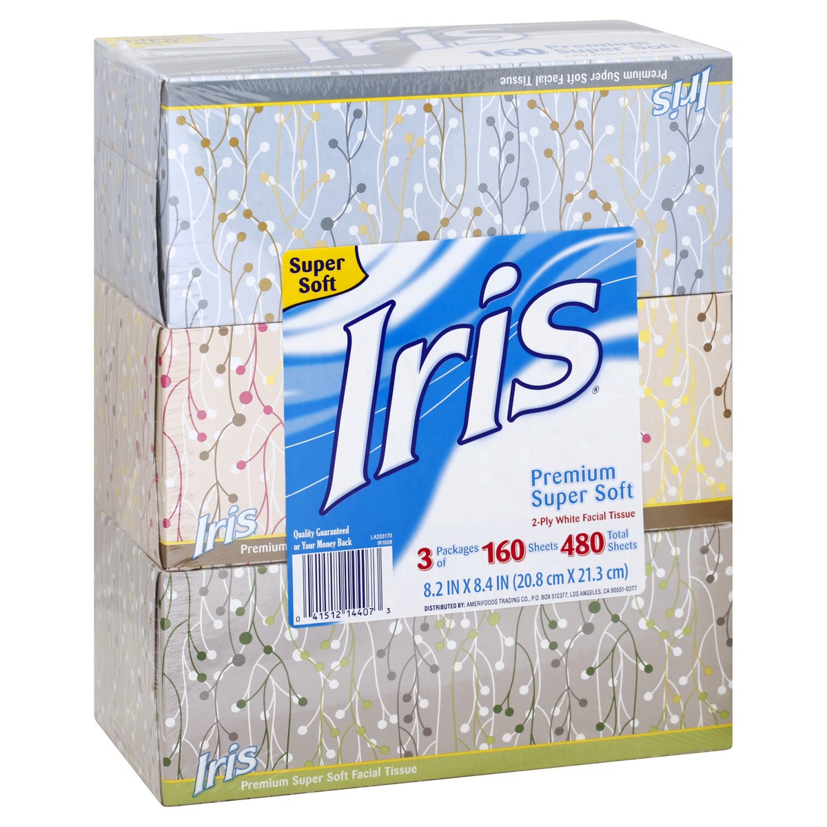 slide 6 of 8, IRIS White Facial Tissue 480 ea, 480 ct