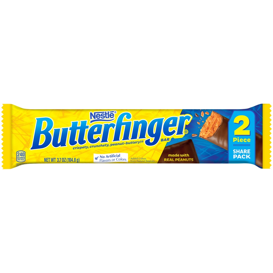 slide 1 of 1, Nestlé Butterfinger Bar, 2 pc; 3.7 oz