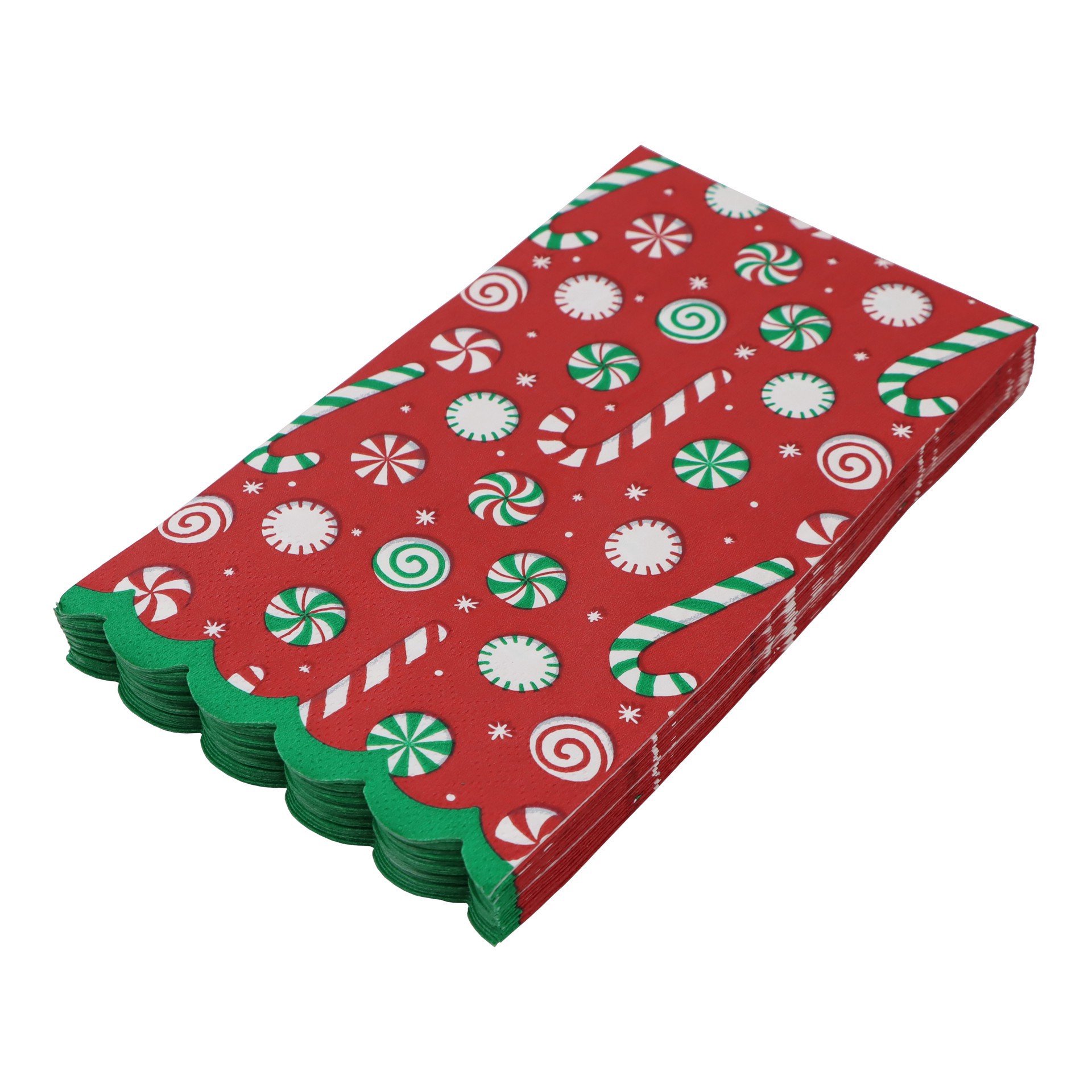 slide 3 of 3, Candy Cane Guest Napkins, 20ct. By Celebrate It, 20 ct