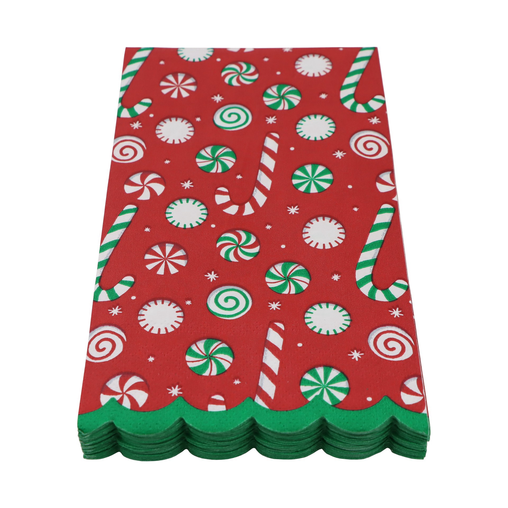 slide 2 of 3, Candy Cane Guest Napkins, 20ct. By Celebrate It, 20 ct