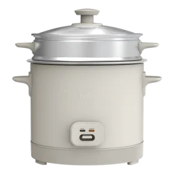 Bella 16-Cup Rice Cooker with Steamer - Oatmilk