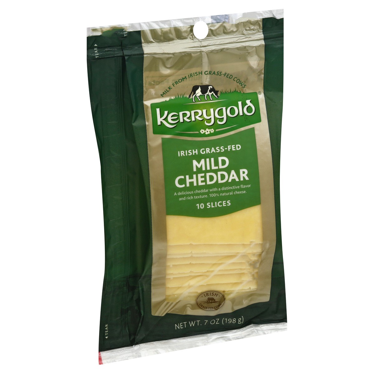 slide 3 of 9, Kerrygold Mild Cheddar Cheese Slices 10 ea, 10 ct