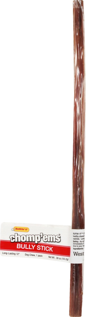 slide 9 of 9, Ruffin' It Chomp'ems 12 Inch Bully Stick Dog Chew 1 ea, 1 ct