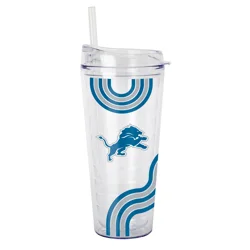 Lions Waves Double Wall Clear 22 oz Tumbler