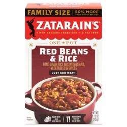 Zatarain's Red Beans & Rice - Family Size, 12 oz
