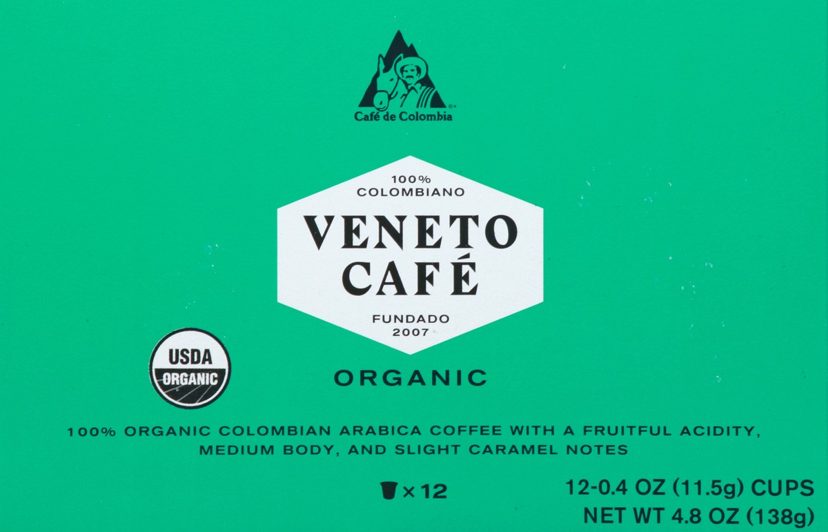 slide 3 of 11, Veneto Cafe Organic Cups Colombian Coffee 12 ea, 12 ct