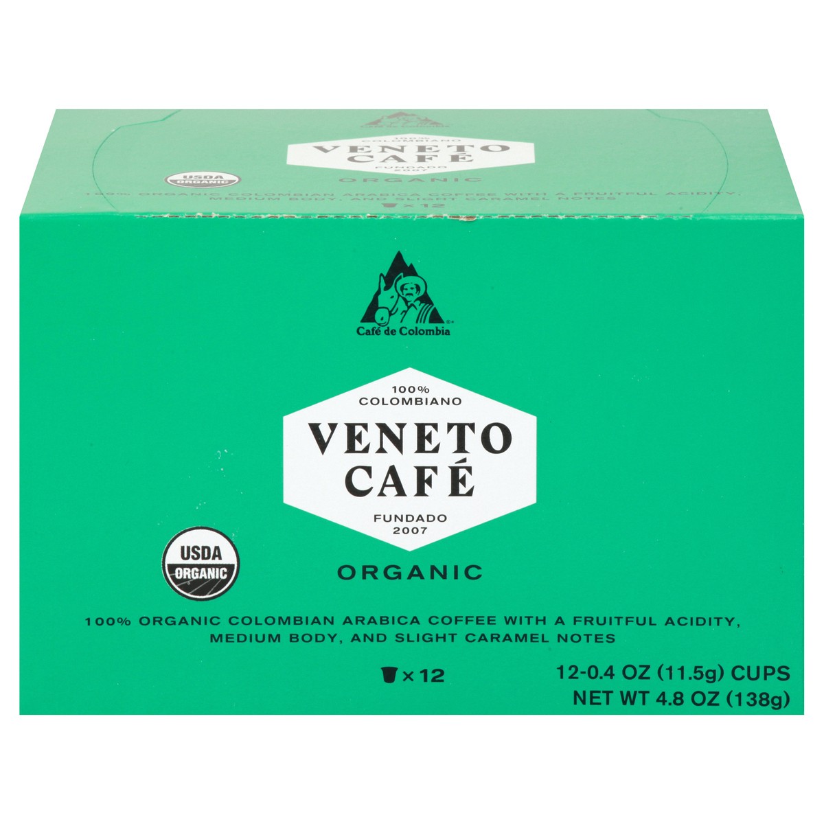 slide 1 of 11, Veneto Cafe Organic Cups Colombian Coffee 12 ea, 12 ct