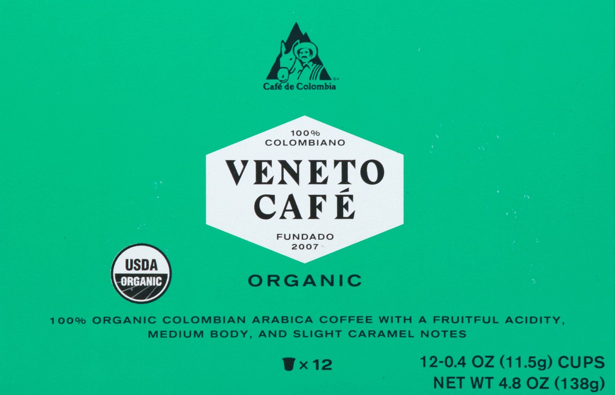 slide 1 of 11, Veneto Cafe Organic Cups Colombian Coffee - 12 ct, 12 ct