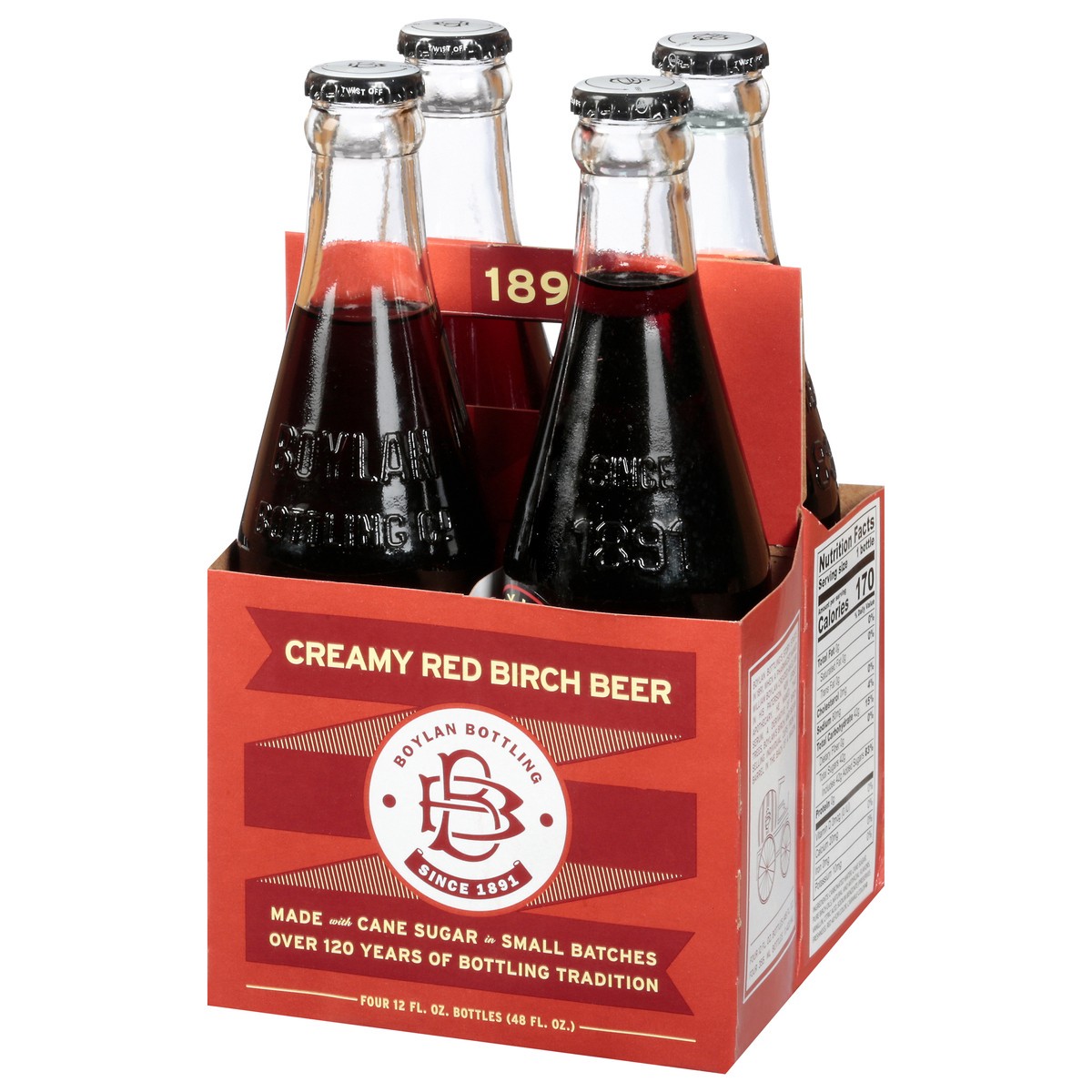 slide 12 of 12, Boylan Bottling Red Birch Creme Beer - 4 ct, 4 ct