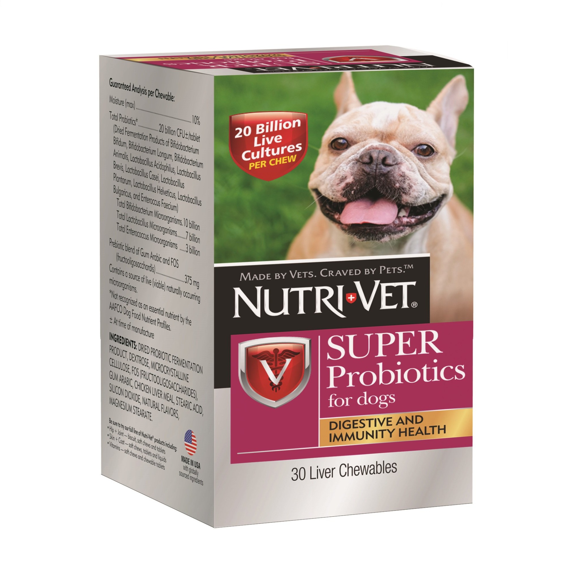 slide 1 of 1, Nutri-Vet Super Probiotics for Dogs, 30 ct