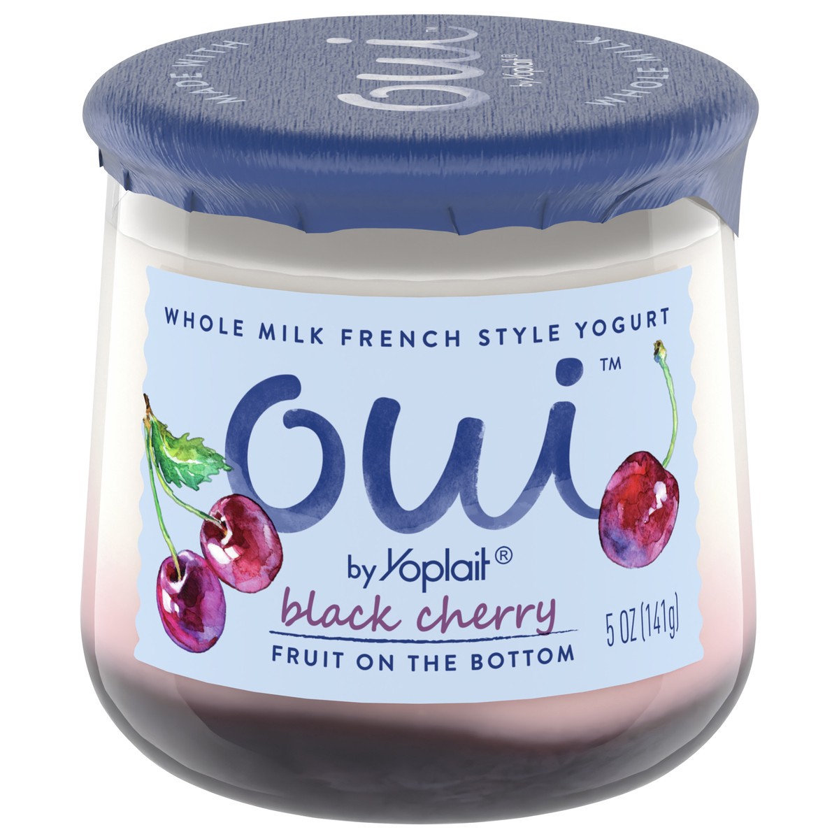 slide 1 of 9, Oui by Yoplait Black Cherry Flavored French Style Yogurt - 5oz, 5 oz