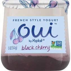 Oui Yoplait Blackcherry Flavored French Style Yogurt