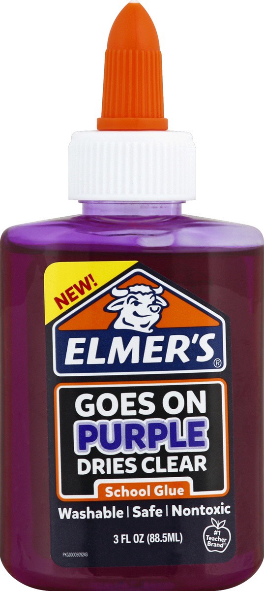 slide 4 of 7, Elmer's Glue Disappearing Purple, 3 fl oz