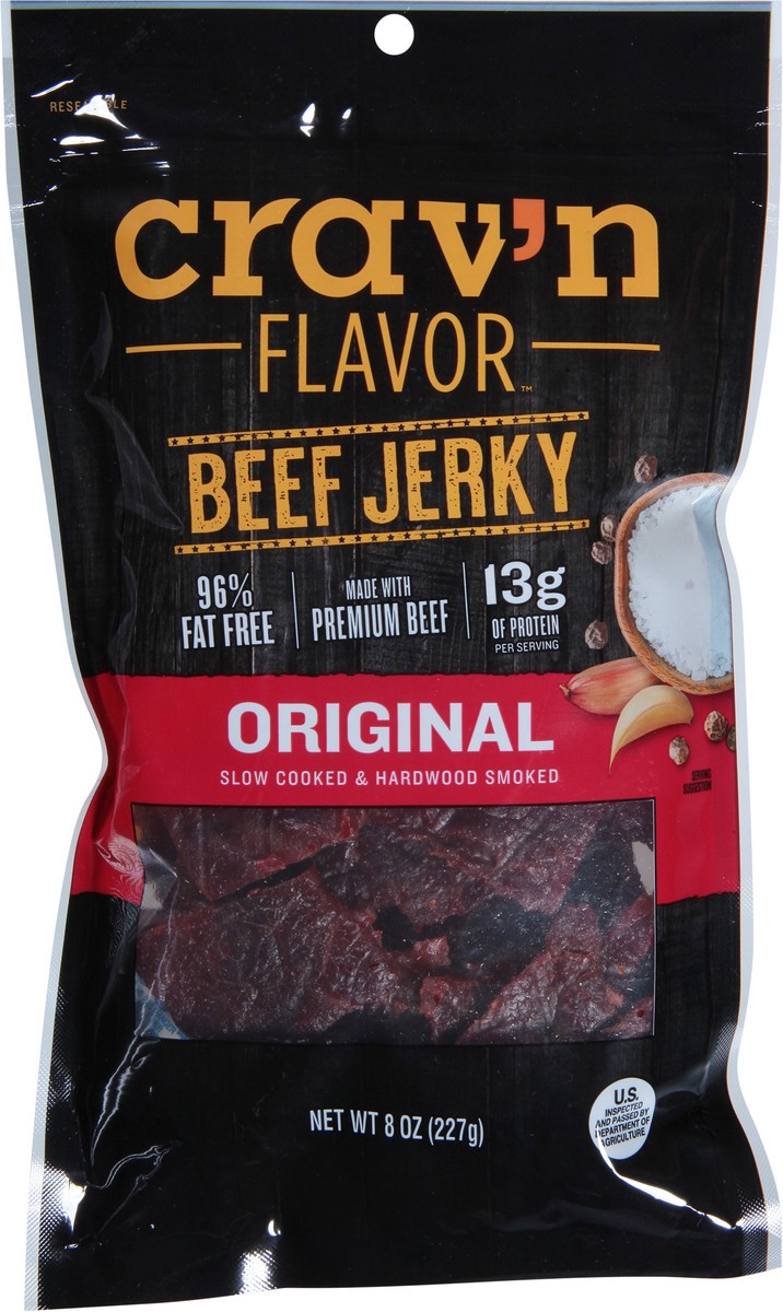 slide 10 of 14, Crav'n Flavor Original Beef Jerky - 8 oz, 8 oz