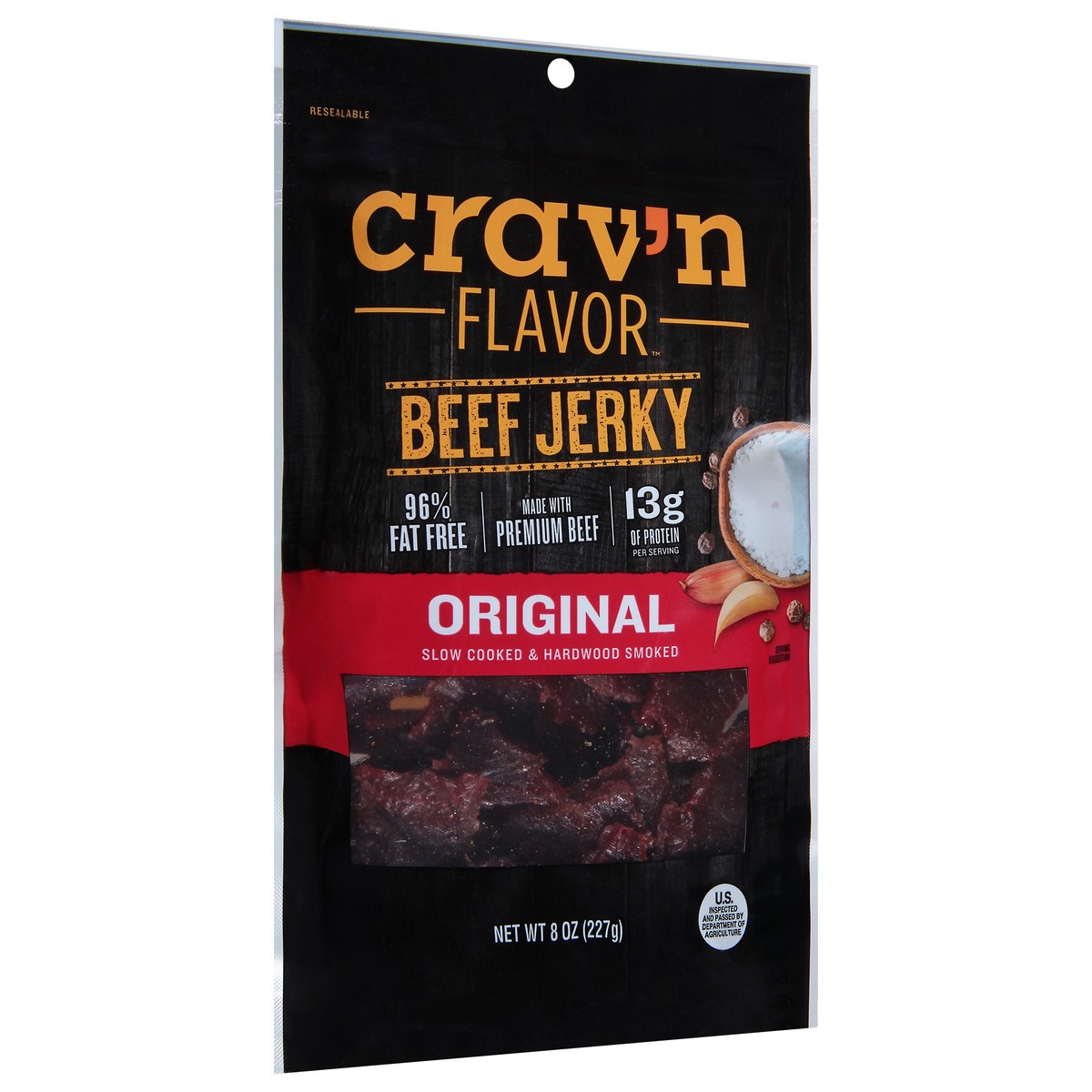 slide 4 of 14, Crav'n Flavor Original Beef Jerky - 8 oz, 8 oz