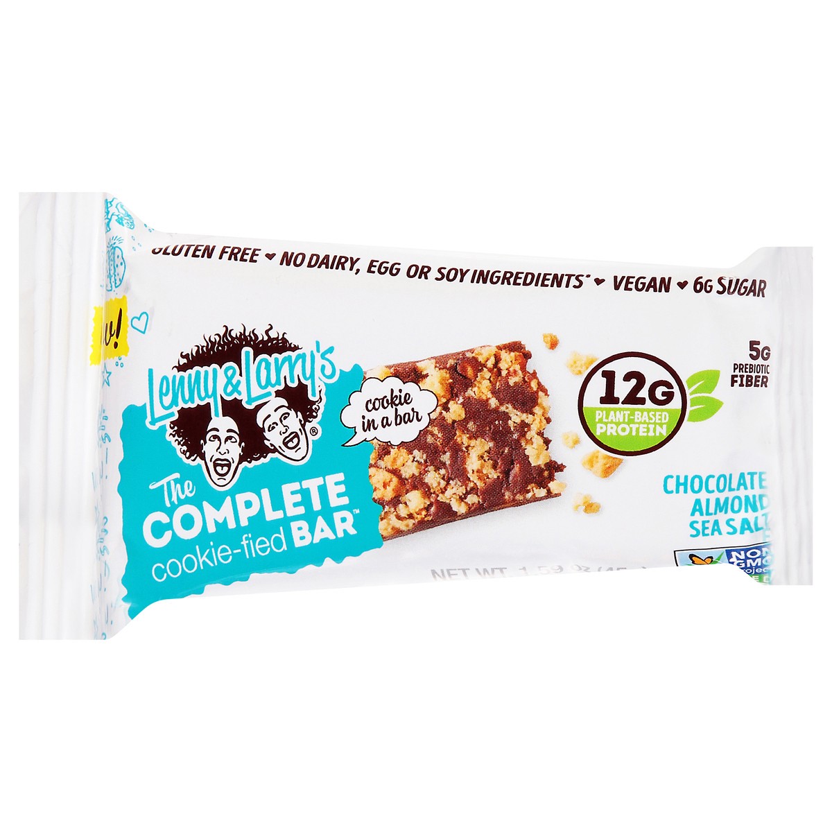 slide 2 of 9, Lenny & Larry's Chocolate Almond Sea Salt Cookie-Fied Bar 1.59 oz, 1.59 oz