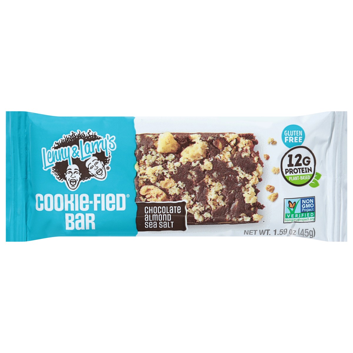 slide 1 of 9, Lenny & Larry's Chocolate Almond Sea Salt Cookie-Fied Bar 1.59 oz, 1.59 oz