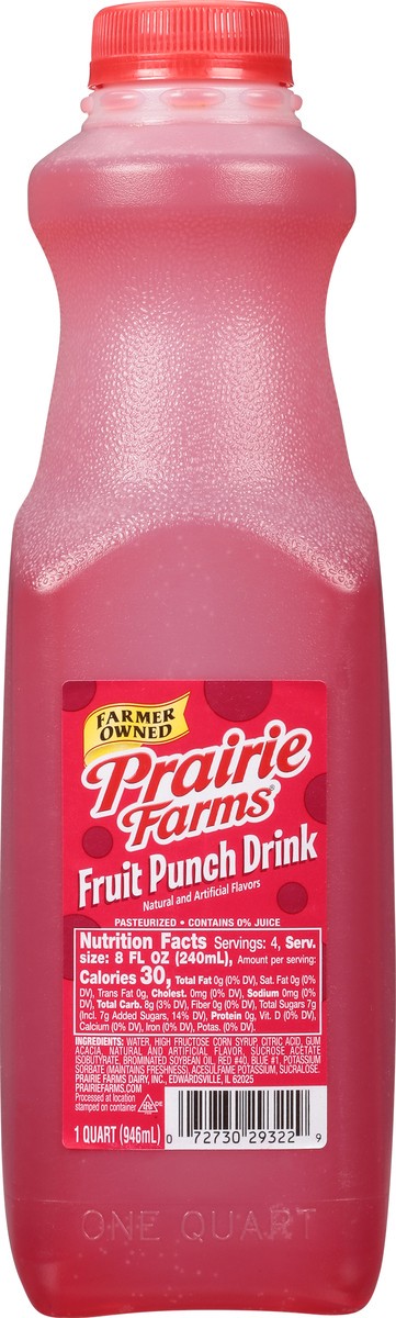 slide 5 of 12, Prairie Farms Fruit Punch Drink 1 qt, 1 qt