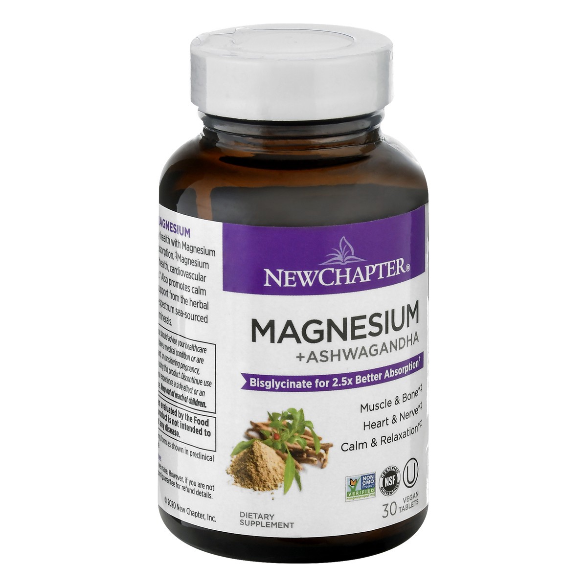 slide 6 of 9, New Chapter Magnesium + Ashwagandha, 1 ct