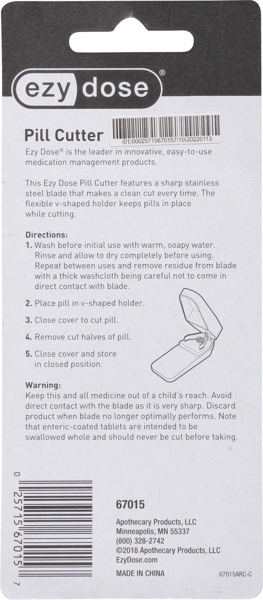 slide 2 of 12, EZY Dose The Original Pill Cutter 1 ea, 1 ct