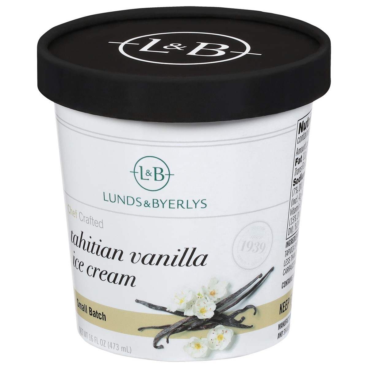 slide 3 of 4, Lunds & Byerlys Small Batch Tahitian Vanilla Ice Cream 16 fl oz, 16 fl oz