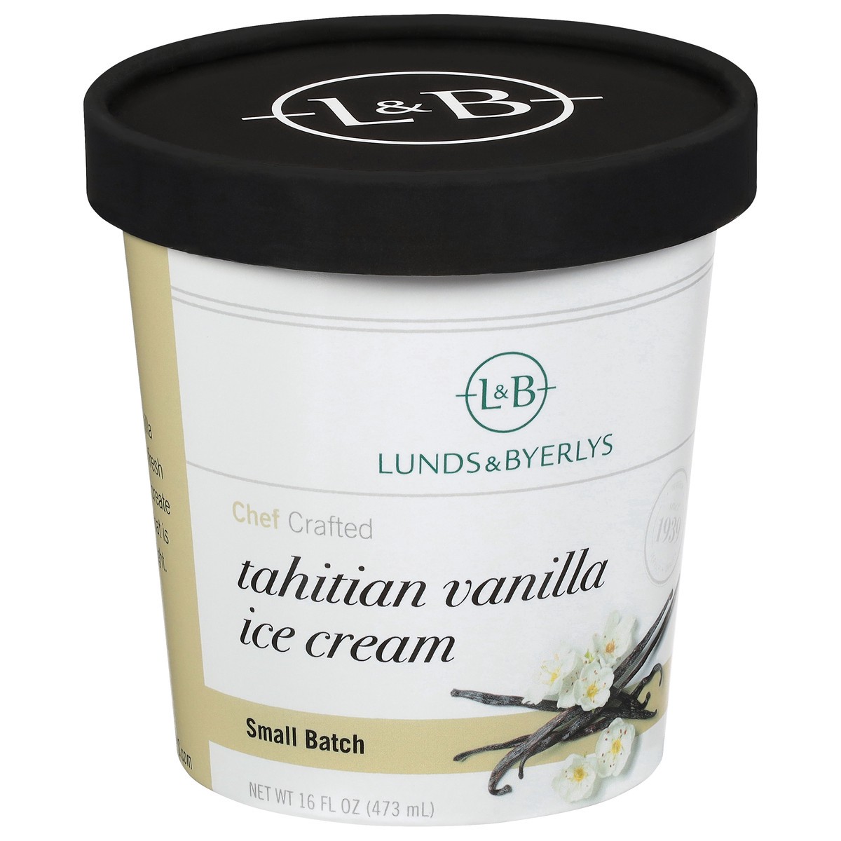 slide 2 of 4, Lunds & Byerlys Small Batch Tahitian Vanilla Ice Cream 16 fl oz, 16 fl oz