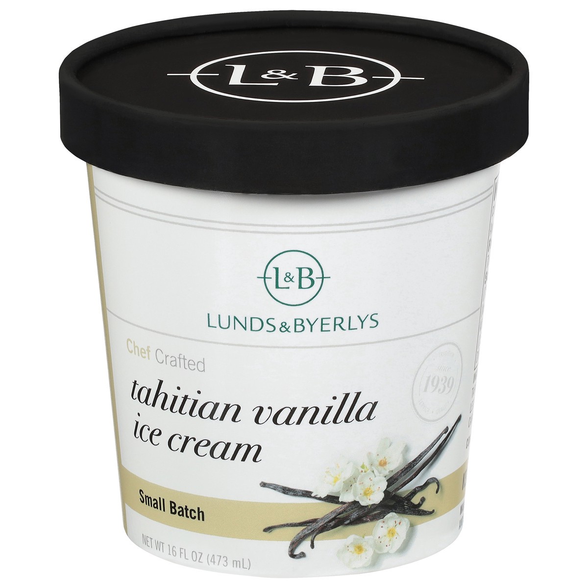 slide 1 of 4, Lunds & Byerlys Small Batch Tahitian Vanilla Ice Cream 16 fl oz, 16 fl oz