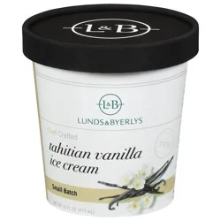 Lunds & Byerlys Small Batch Tahitian Vanilla Ice Cream 16 fl oz