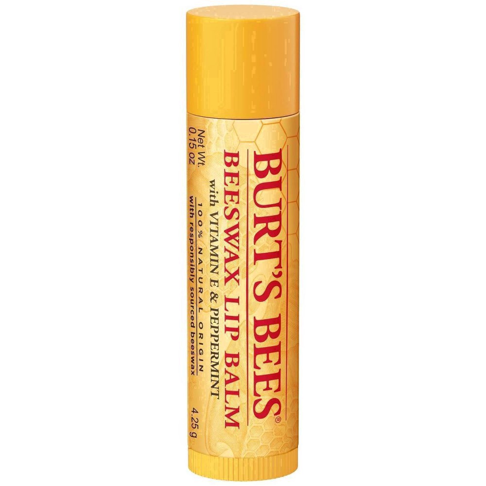 slide 26 of 115, Burt's Bees 100% Natural Origin Moisturizing Lip Balm, Original Beeswax, 100% Natural Origin, 2 Tube, 0.3 oz