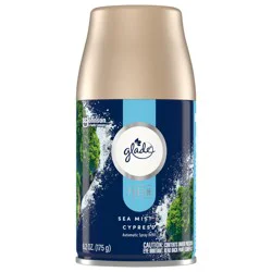 Glade Automatic Spray Air Freshener Refills, Sea Mist & Cypress, Fresh Collection, 6.2 oz