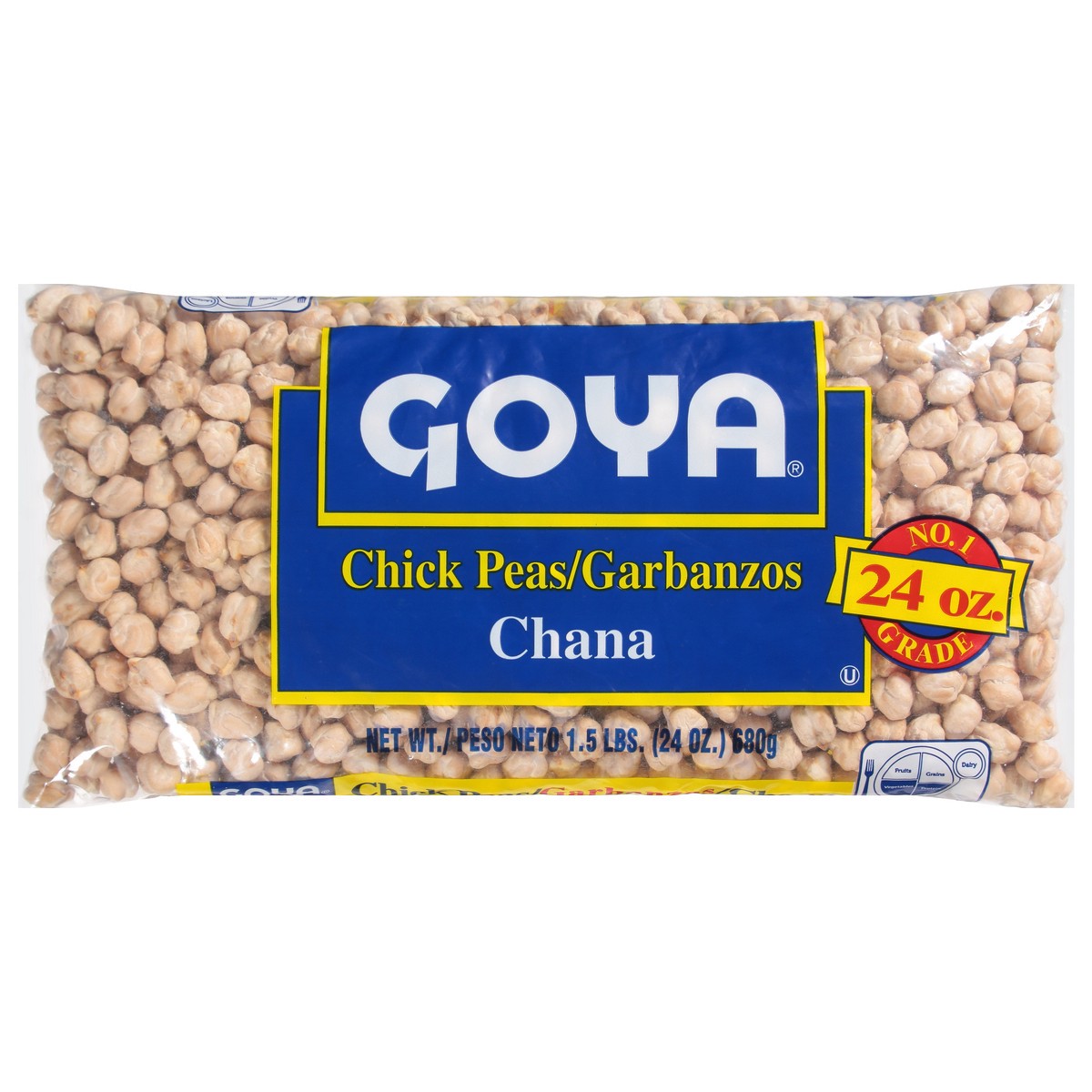 slide 1 of 9, Goya Chana Chick Peas 24 oz, 24 oz