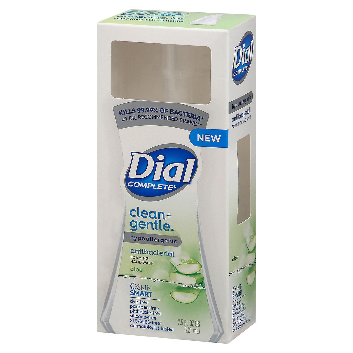 slide 8 of 9, Dial Antibacterial & Sensitive Foaming Aloe Scent Hand Wash + Aloe 7.5 fl oz, 7.5 fl oz